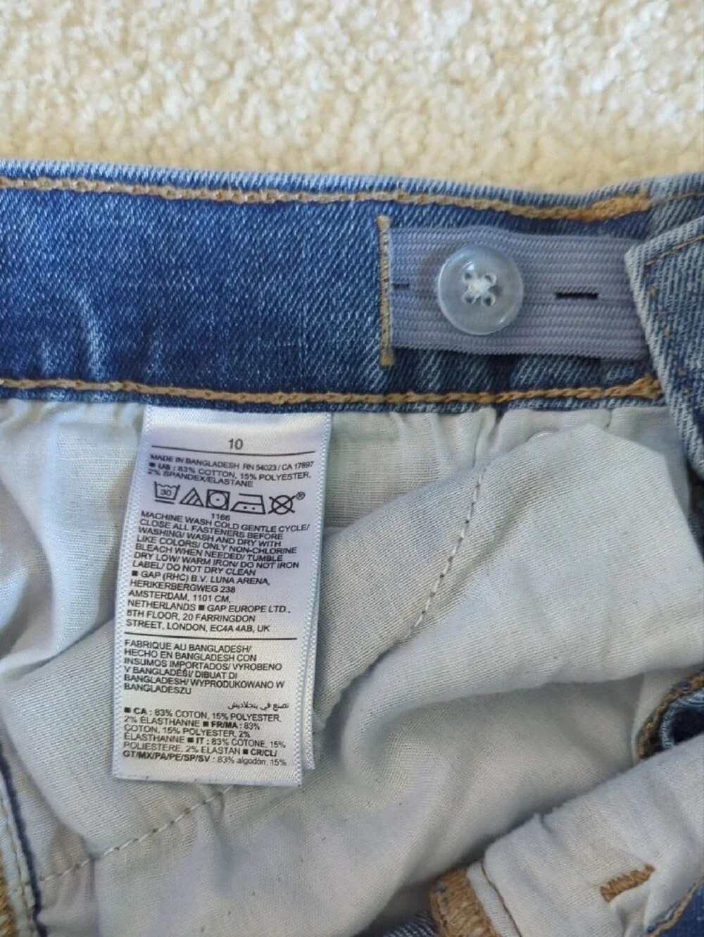 3 For $30. Old Navy Boy's Blue Slim Distressed Jeans